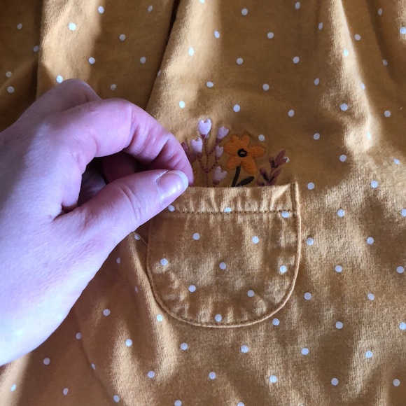 Yellow & White Polka Dot Dress - Picture 2 of 5